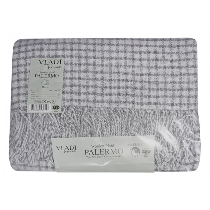 Плед Vladi Palermo 14 (37S/VELIA білий-дим)