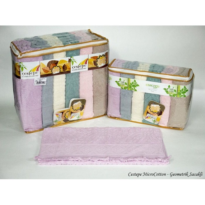 Cestepe Cotton Delux Жакард 50x90 (Geometrik Sacakli)