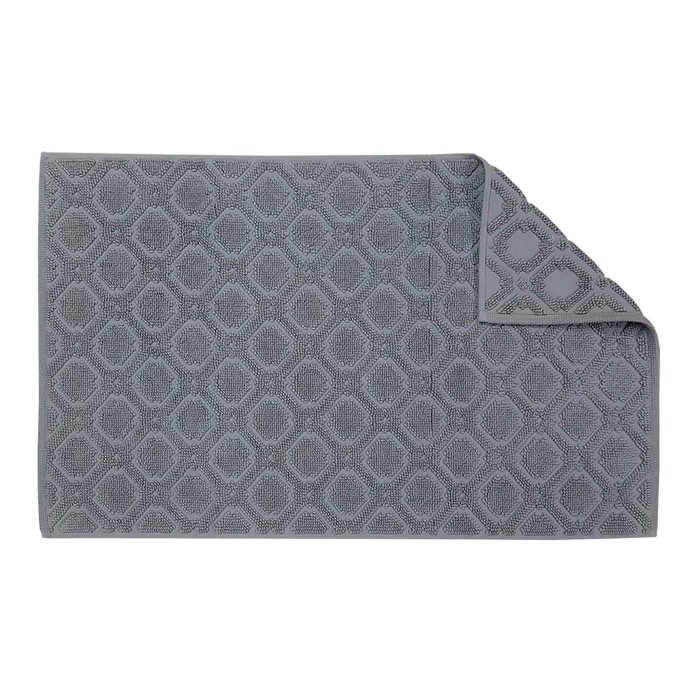 Килимок для ніг Gursan Cotton 50*80 на бавовняній основi поштучно (Grid1300-grey-dark)