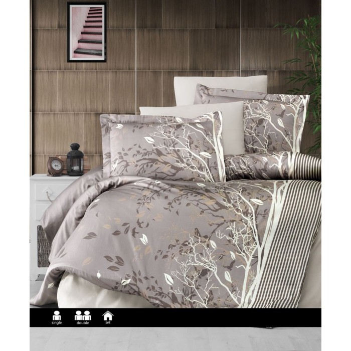 КПБ First Choice сатин євро (Living Brown)