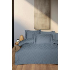 КПБ First Choice Жакард сатин євро (Boris Dark Grey)