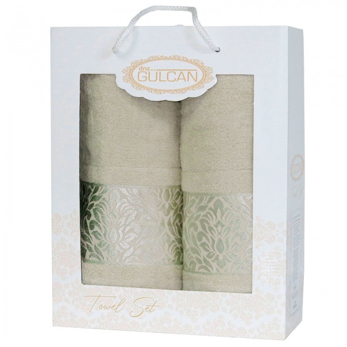 Набір Gulcan Cotton 2' 50х90/70х140 (Frower Ornament-2ка-Beige)