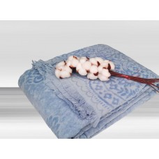 Простирадло Parisa Velour Premium 200*220 (Велюр JV-144 - блакитний)