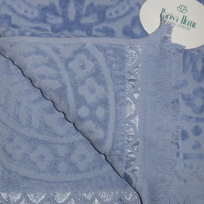 Простирадло Parisa Velour Premium 200*220 (Велюр JV-144 - блакитний)